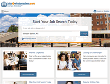 Tablet Screenshot of jobsinwinstonsalem.com